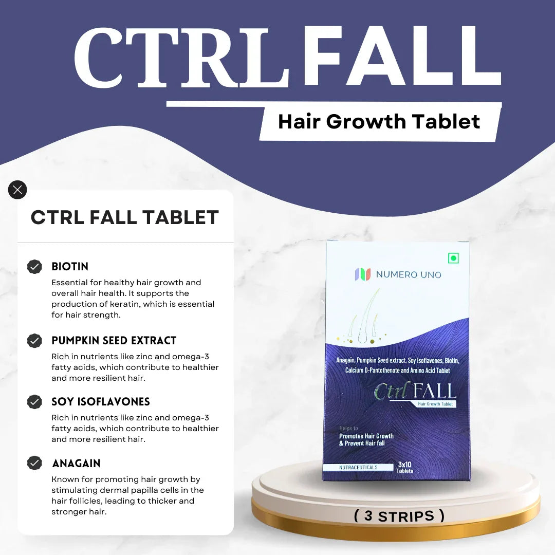 CTRL FALL Tablets | Hair Fall Control, Hair Growth Support & Root Strength Formula