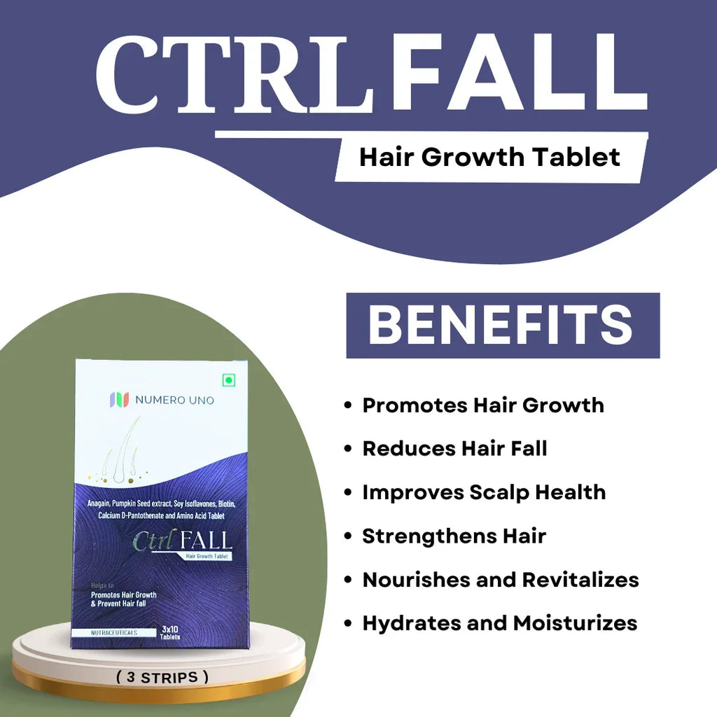 CTRL FALL Tablets | Hair Fall Control, Hair Growth Support & Root Strength Formula