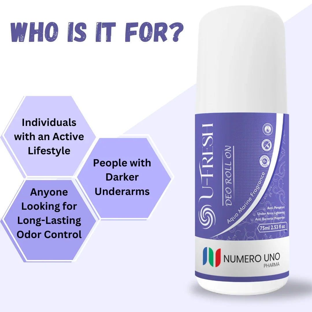 U-Fresh Deo Roll On | Long-Lasting Freshness, Odor Protection & Underarm Brightening