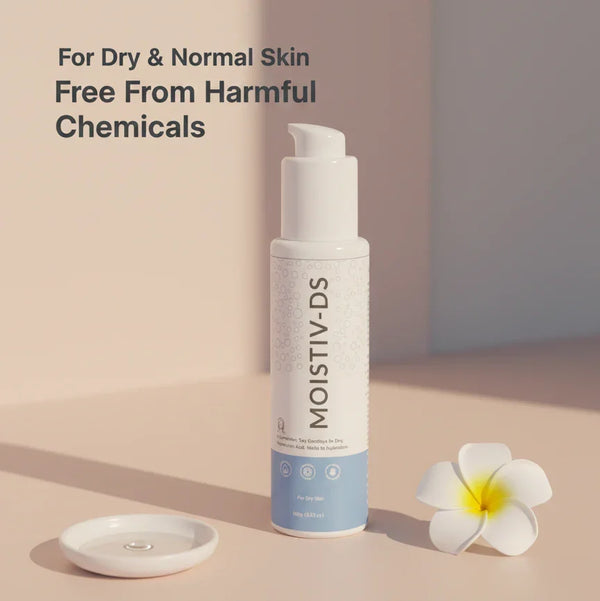 MOISTIV-DS Deep Hydrating Moisturizer with 5 Ceramides & Hyaluronic Acid - 100g | For Dry & Normal Skin | Intense Skin Barrier Repair