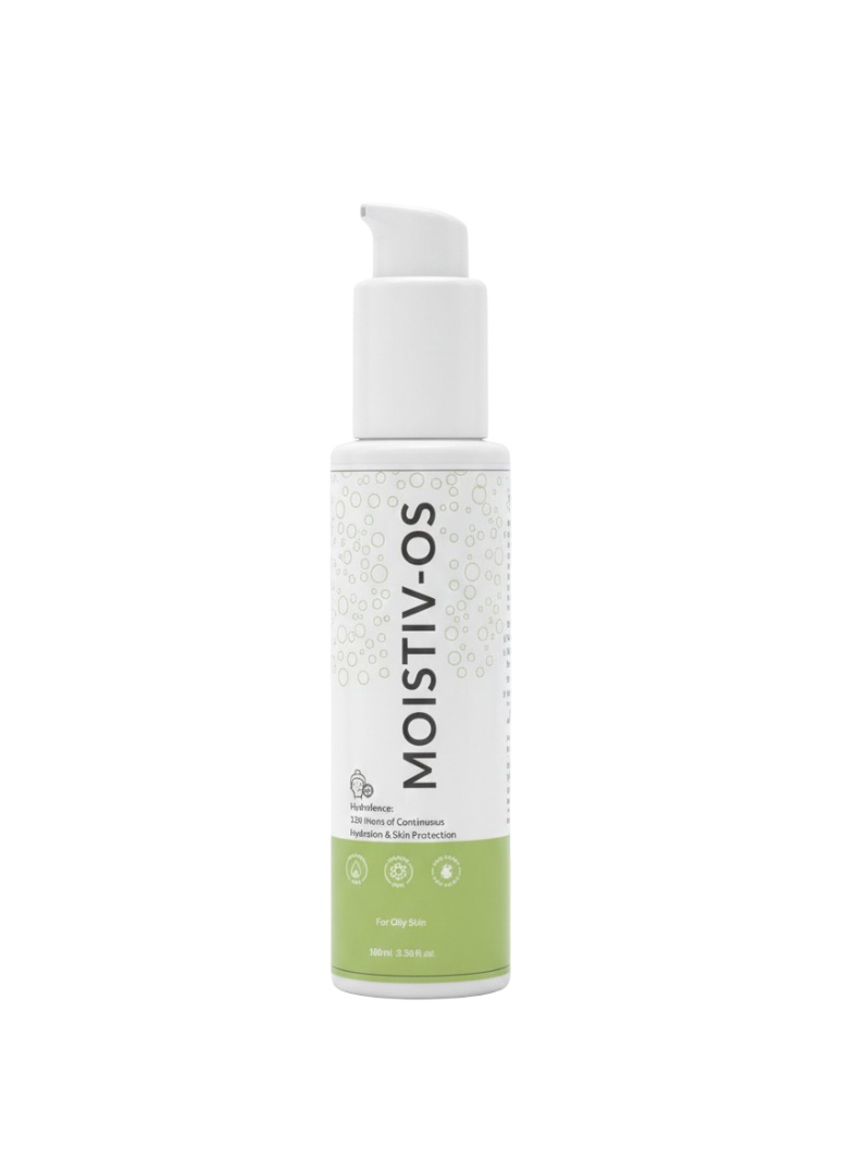 MOISTIV-OS Oil-Free Face Moisturizer with Salicylic Acid, Vitamin C | 120 Hours Continuous Hydration | For Oily & Normal Skin | Hydrafence Technology