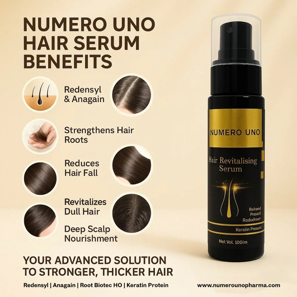 Numero Uno Hair Revitalising Serum | Hair Growth, Density Boost & Root Strengthening