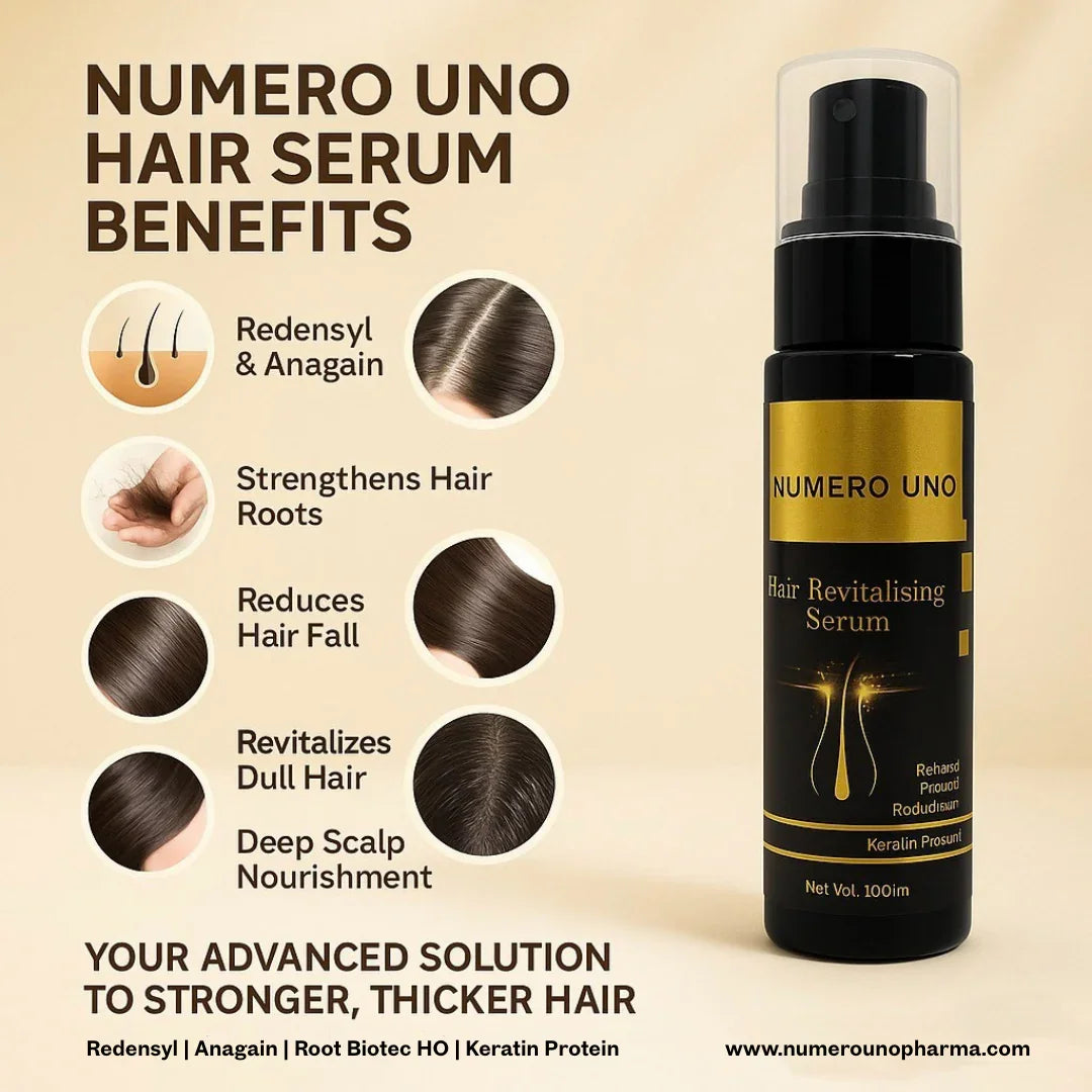 Numero Uno Hair Revitalising Serum | Hair Growth, Density Boost & Root Strengthening