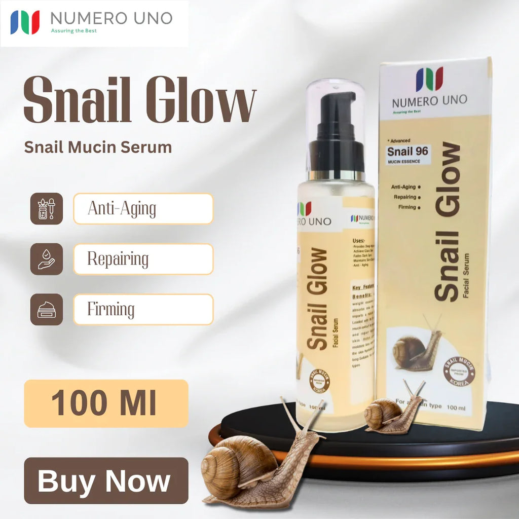 Snail Glow Facial Serum | Hydrating, Anti-Aging & Skin Radiance Booster