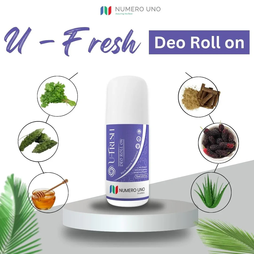 U-Fresh Deo Roll On | Long-Lasting Freshness, Odor Protection & Underarm Brightening
