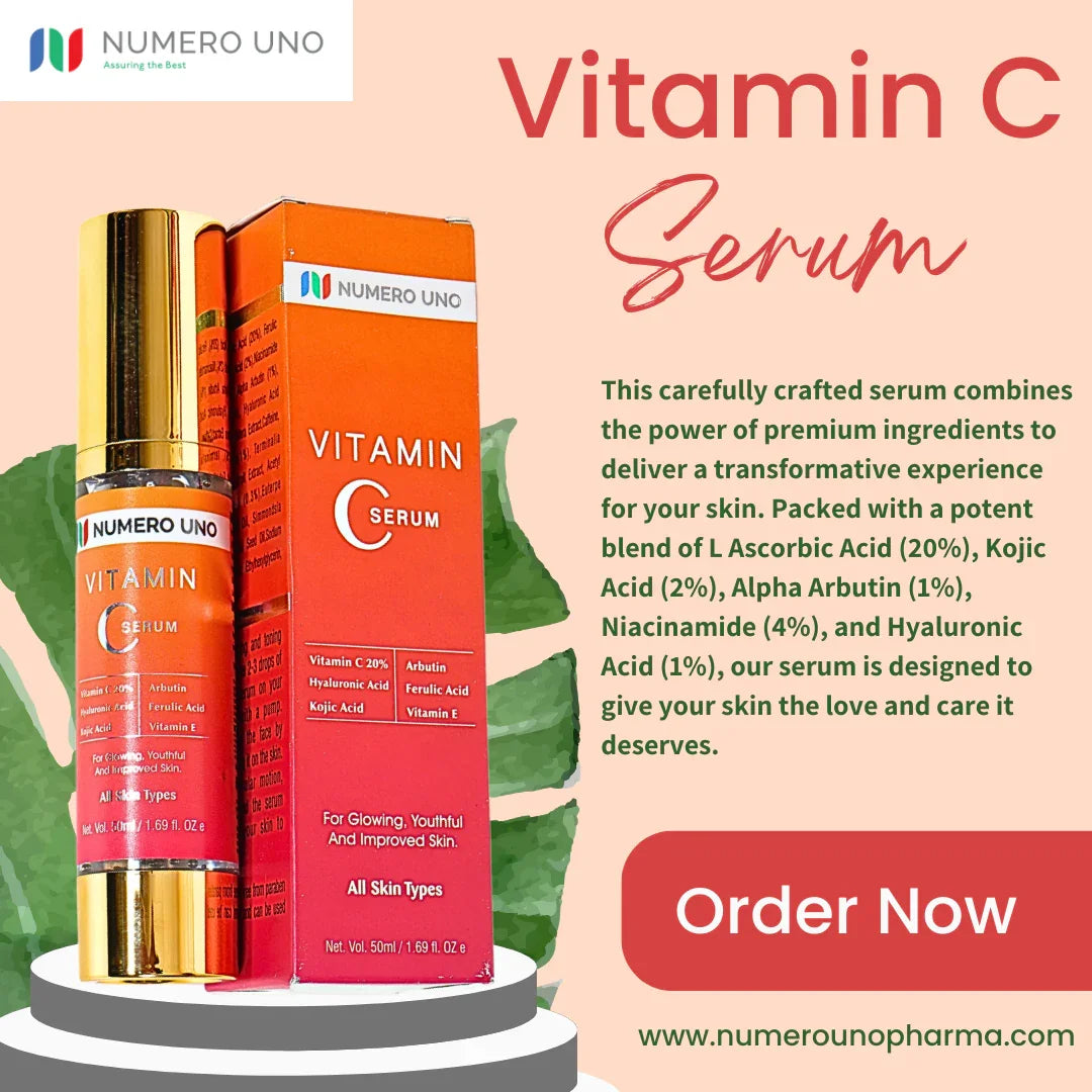 Numero Uno Vitamin C Serum | 20% L-Ascorbic Acid, Brightening, Anti-Pigmentation & Anti-Aging