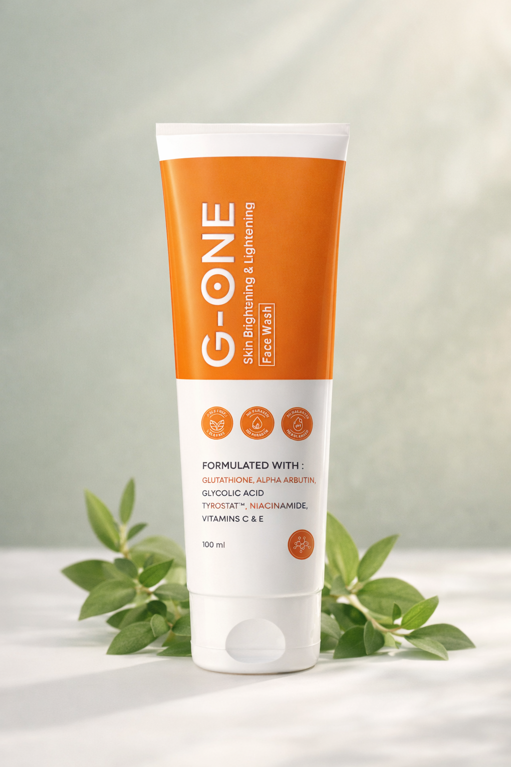 Foaming texture of G-ONE Skin Brightening Face Wash